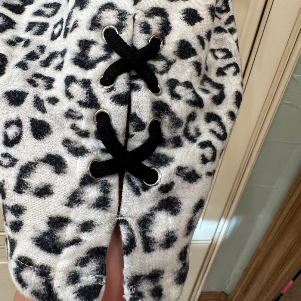 Chico's Black and White Animal Print Blouse - Picture 2 of 5